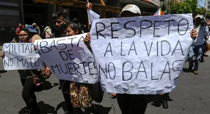en cochabamba, foco de rechazo al gobierno interino, denuncian que meten bala y no hay juicio