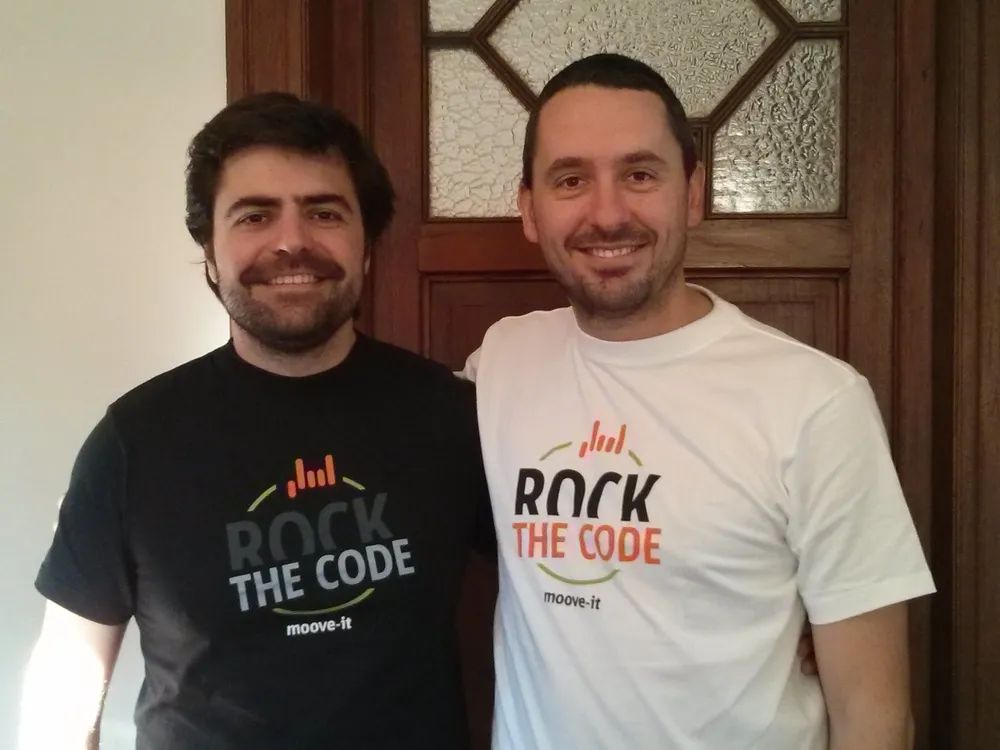 Los socios de Moove-IT Ariel Ludueña y Martín Cabrera