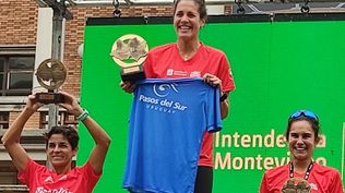 Lucía Laprovitera ganadora en mujeres de la maratón de Montevideo