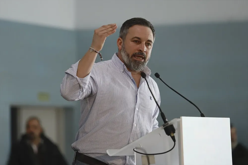 El presidente de Vox, Santiago Abascal.