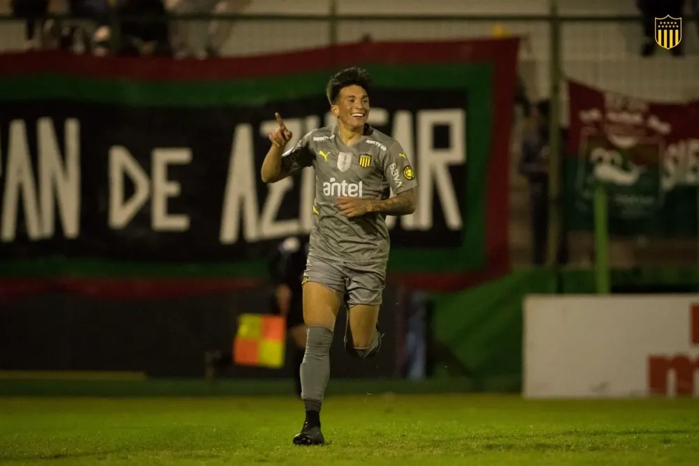 Ignacio Laquintana, festejo tras un golazo