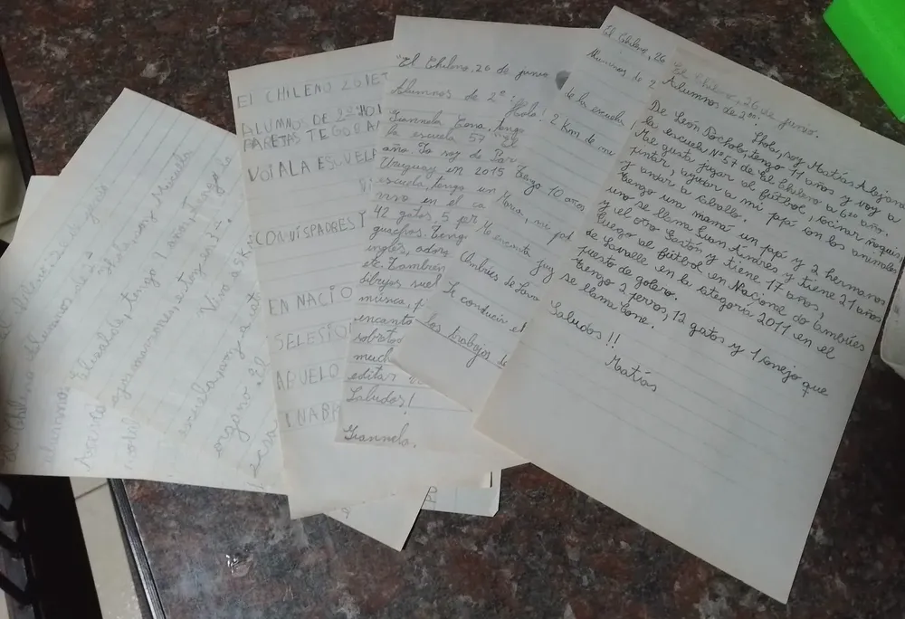 Algunas de las cartas.