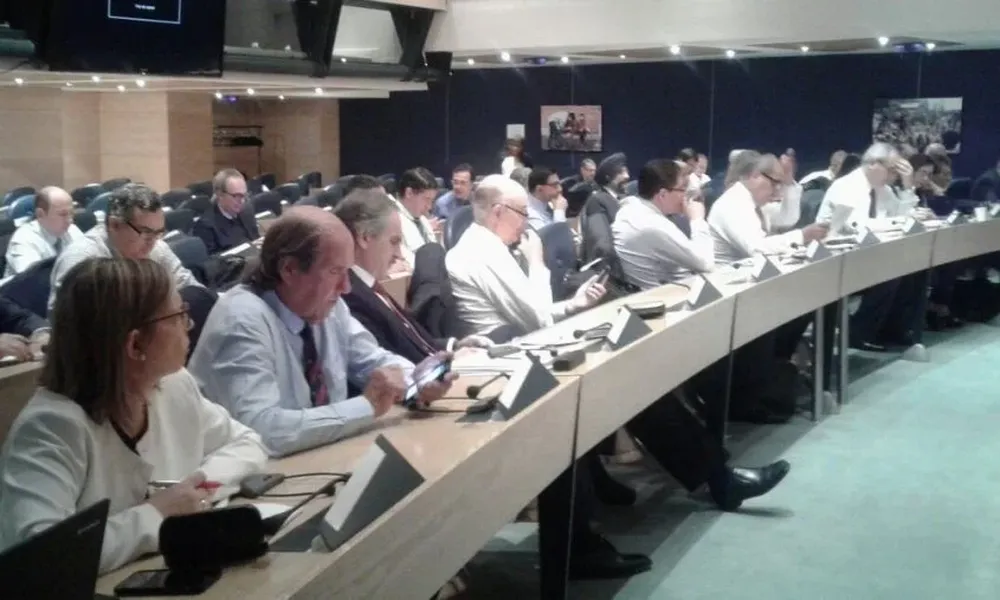 Lagarmilla, Bonino, Barre y Correa en la jornada inaugural de la asamblea de la OIE