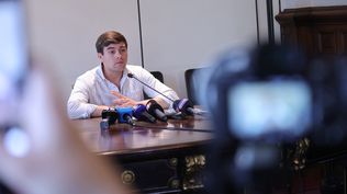 Conferencia de prensa del edil Gonzalo Gómez