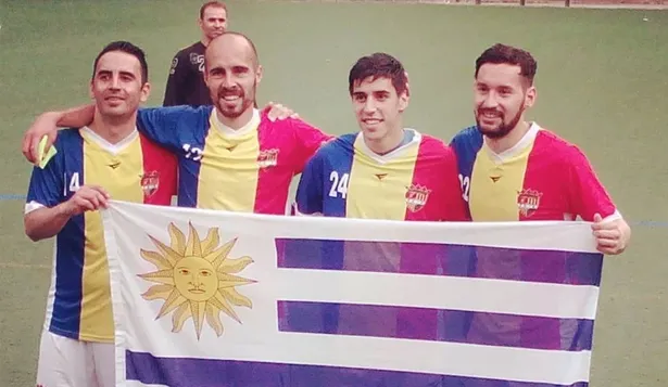 Edu Peppe, Sebastián Gómez, Mateo Rodríguez y Brian Figliamondi en Andorra FC