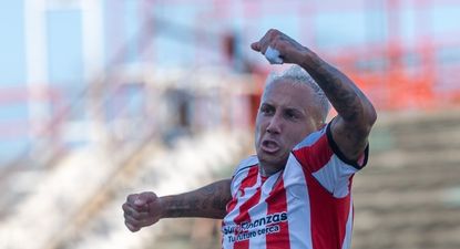 El festejo de Jhonatan Candia&nbsp;