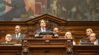 Lacalle Pou durante el discurso de rendición de cuentas en la Asamblea General el pasado 2 de marzo