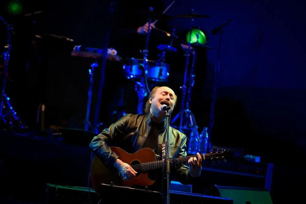 Jaime Roos en el show Mediosiglo, en diciembre de 2021