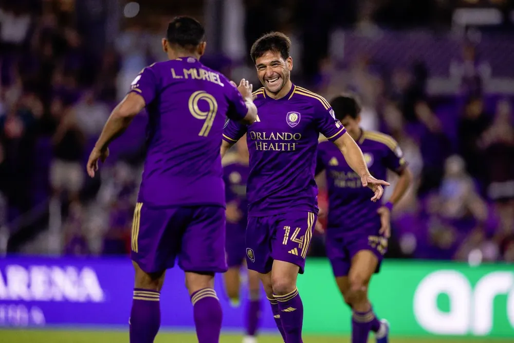 Nicolás Lodeiro celebra su gol para Orlando City