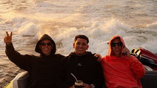 Brian Rodríguez de vacaciones en Punta del Este