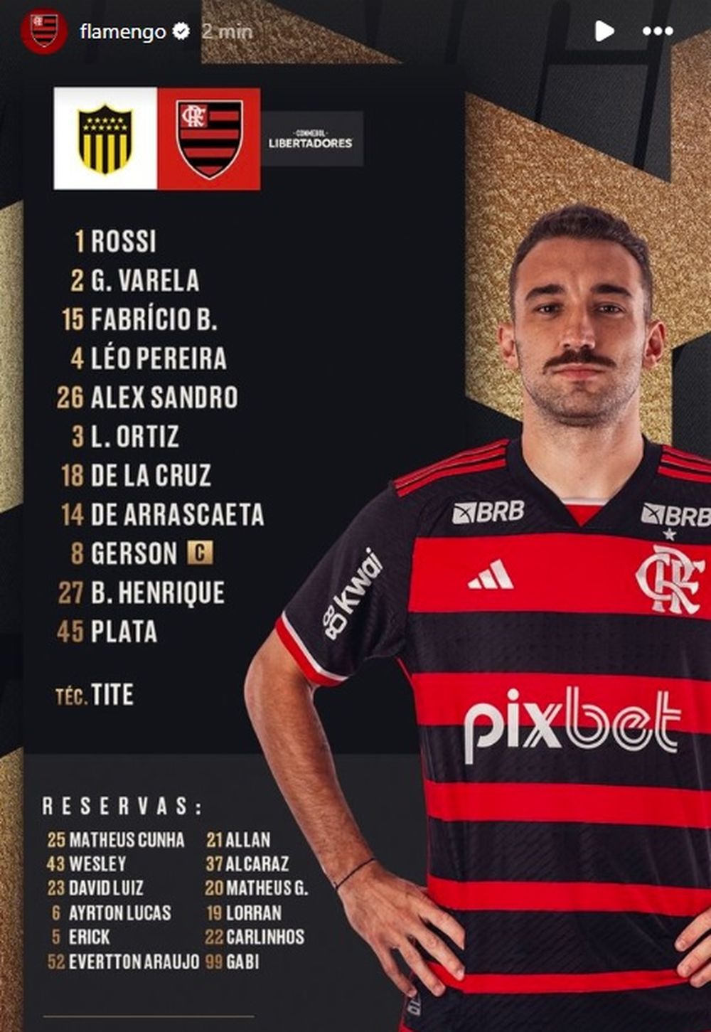 El equipo de Flamengo El equipo de Flamengo