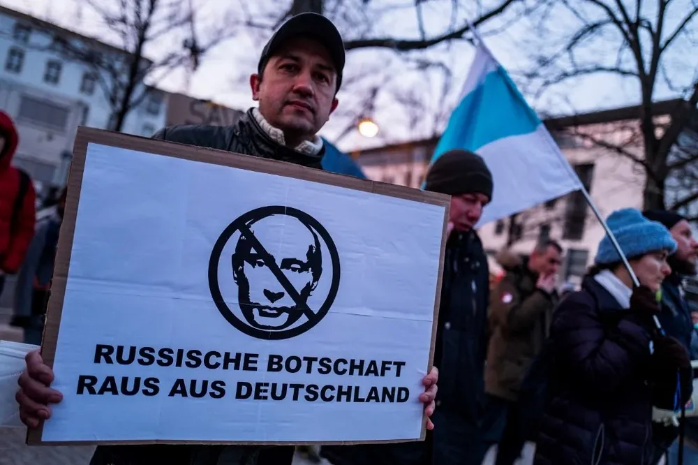 Manifestación contra el presidente ruso Vladimir Putin