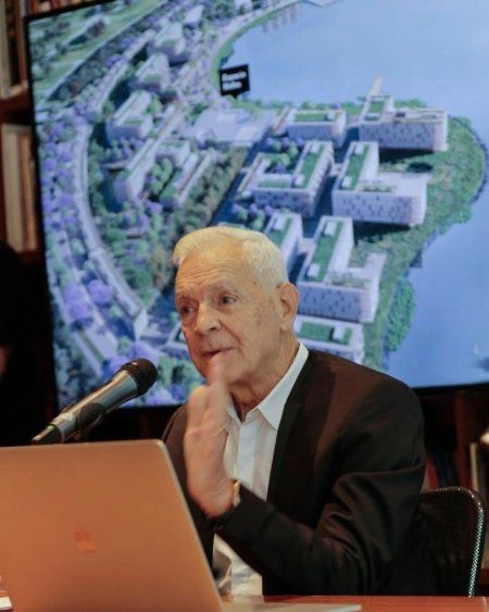 Eduardo Constantini en la inauguración de Malba Puertos.&nbsp;