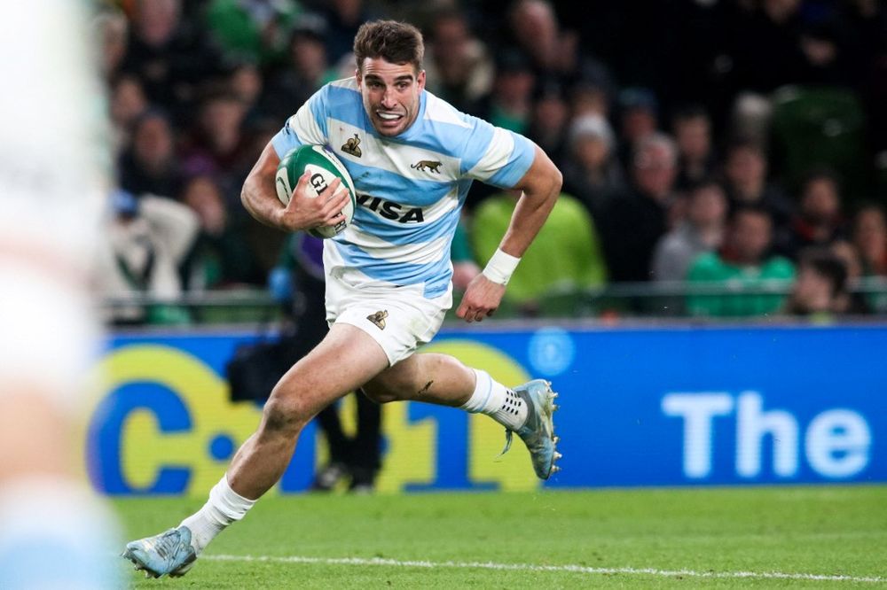 Juan Cruz Mallía en el partido de Los Pumas ante Irlanda