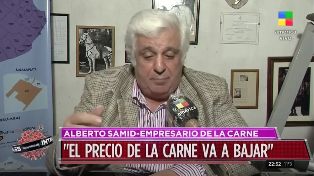 Alberto Samid es reconocido por ser empresario cárnico y peronista