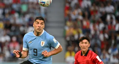 Luis Suárez en acción contra Corea del Sur