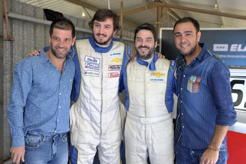 Tony Pacheco, Santiago Caramés, Pablo de Marco y Álvaro Recoba