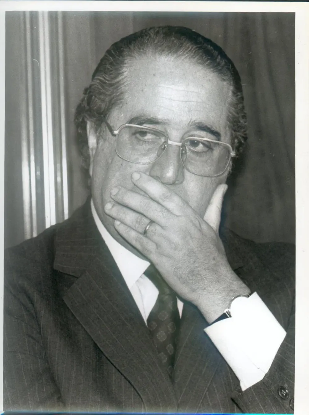 Pablo García Pintos en 1993, cuando era secretario de Presidencia en el período de Lacalle 