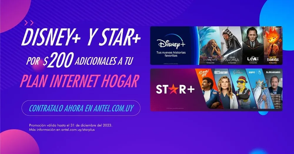 La promoción de Disney y Star +