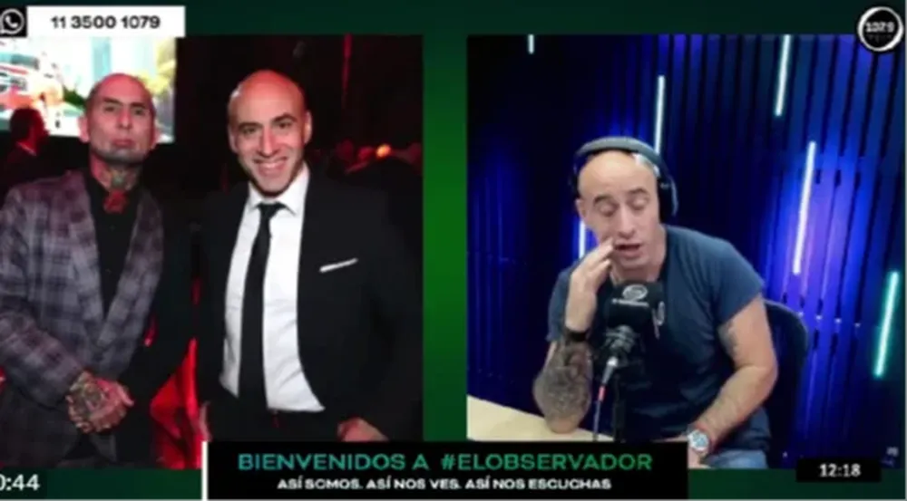 Trebucq se fotografió con el cantante de Ke Personaje