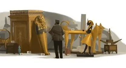 Doodle dedicado al epitólogo que descubrió la tumba de Tutankamón, Howard Carter