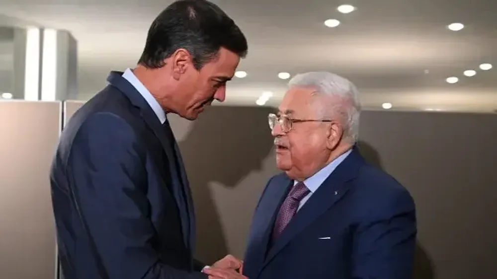 l presidente del Gobierno, Pedro Sánchez, se reúne con el presidente de la Autoridad Palestina, Mahmud Abbas en Nueva York