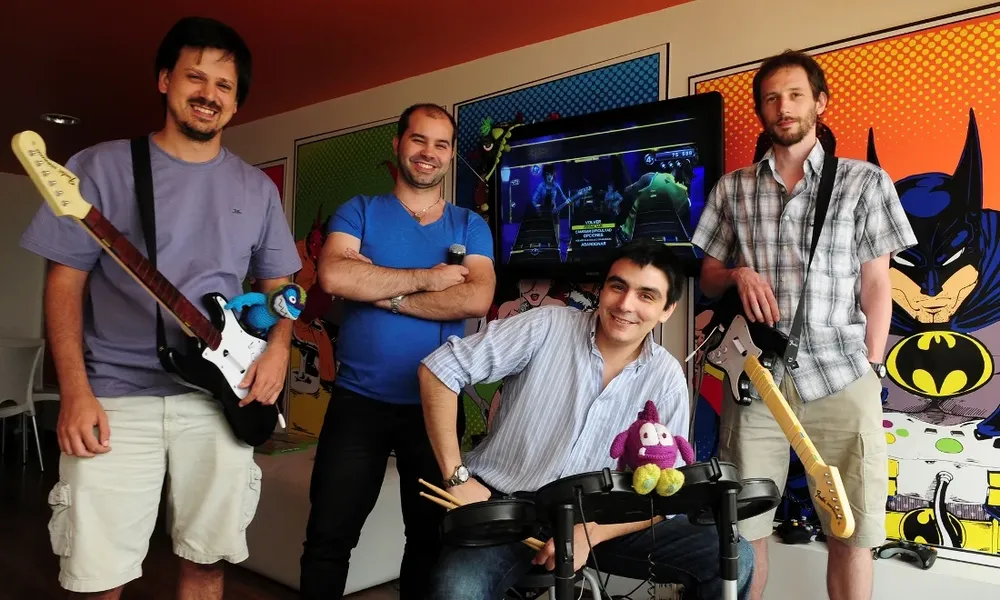 Ignacio Parietti, Rodrigo Alem Fernández, Gabriel Camargo y Alen Chimanoski