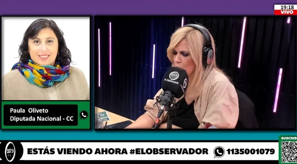 Oliveto con Viviana Canosa este martes