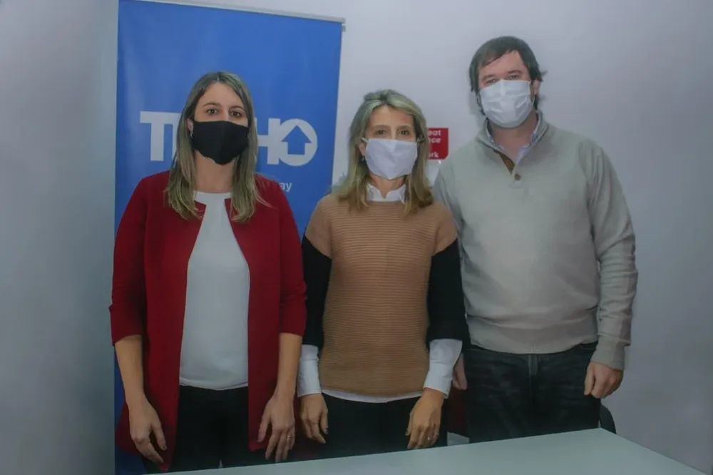 Claudia Piano, Ana Inés Montaldo y Rafael Iruleguy