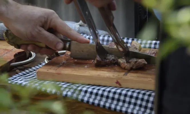 Asado, un corte de vacuno preferido por los uruguayos.
