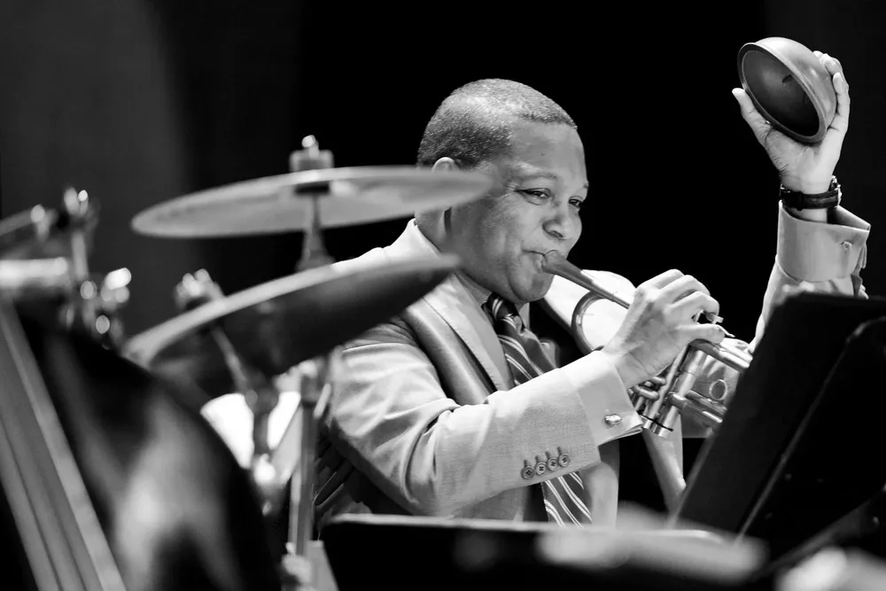 Wynton Marsalis en el Teatro Solís de Montevideo - 2015. Deslizá para ver la galería.