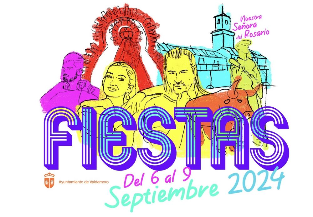 Cartel para las Fiestas de Valdemoro de 2024