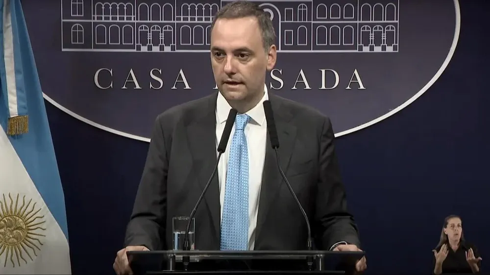 El vocero presidencial Manuel Adorni