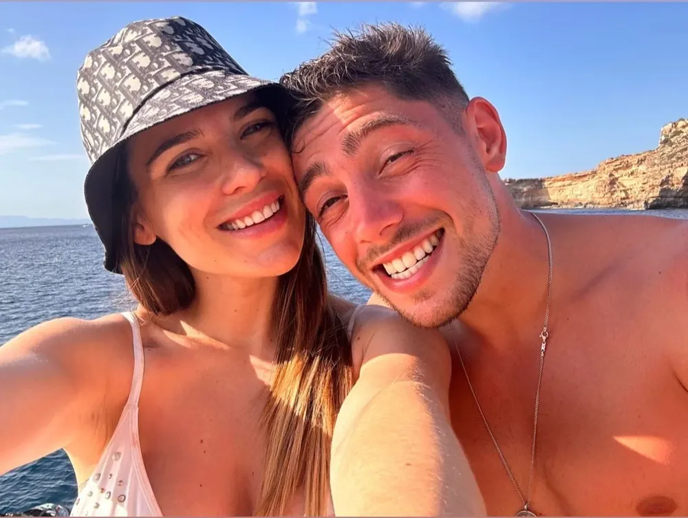 Mina Bonino y Federico Valverde