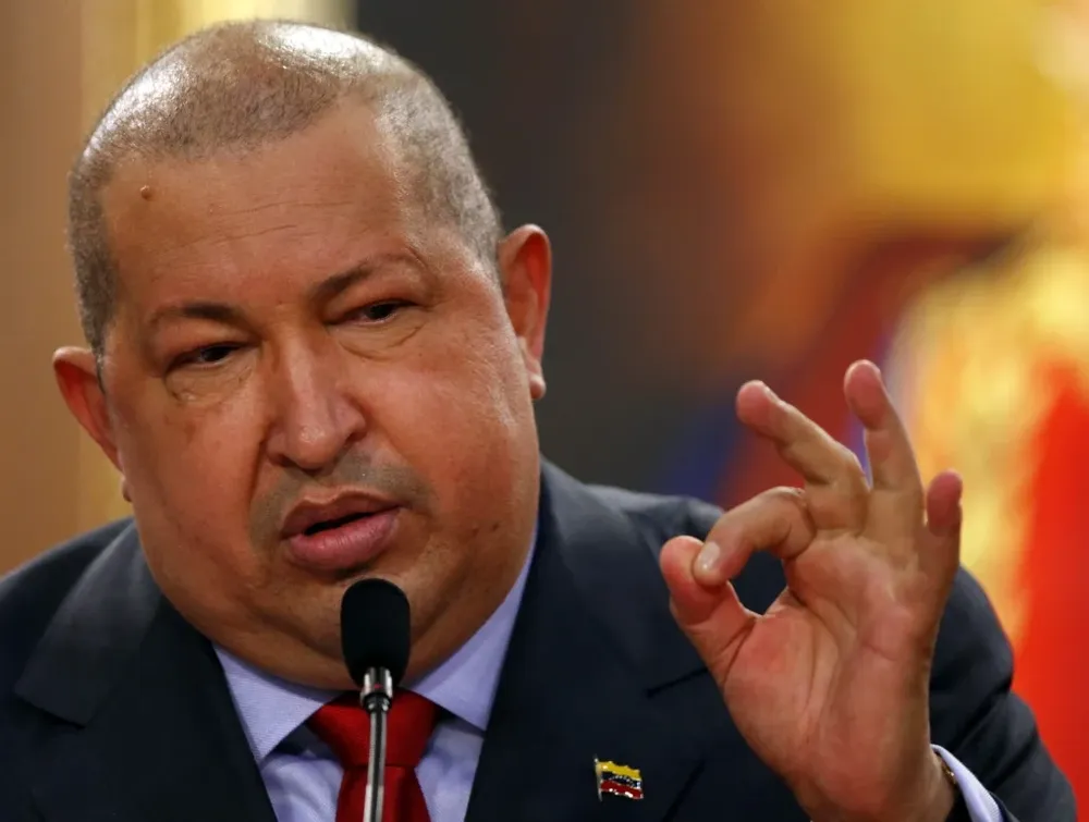 Hugo Chávez, presidente de Venezuela.