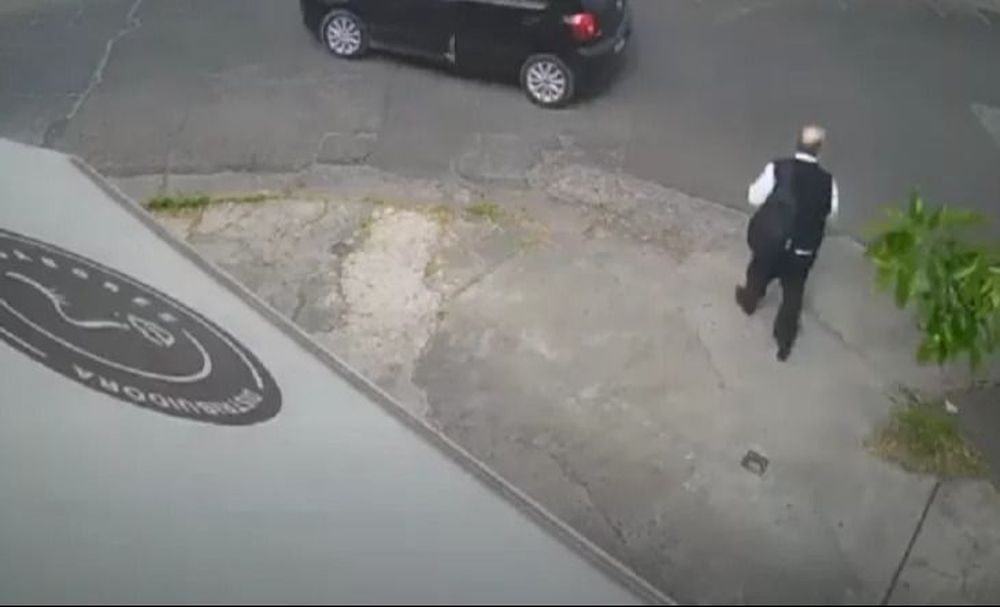 Camara de seguridad en la salidera bancaria