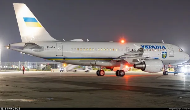 El avión del presidente Zelensky