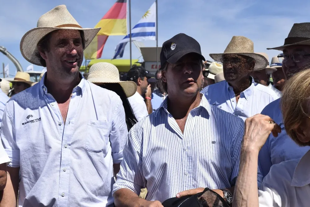Arturo Wilson, presidente de la ARS, y Luis Lacalle Pou, cuando el presidente visitó la Expoactiva Nacional el año pasado.