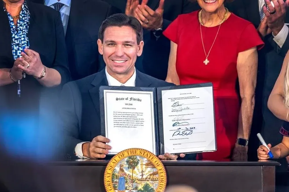 Ron DeSantis, gobernador de Florida, uno de los impulsores de la pena de muerte.