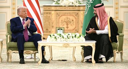 El presidente de EEUU Donald Trump y el príncipe heredero saudita, Mohamed bin Salmán, en Riad. 13 de mayo de 2025.&nbsp;