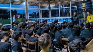 Javier Méndez le habló a los jugadores de las divisiones formativas de Peñarol