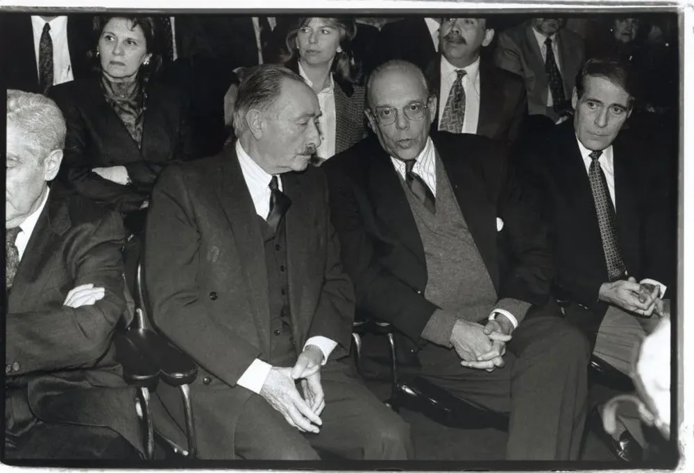 Líber Seregni, primer líder de la coalición de izquierda, y Jorge Batlle, quien despojó al Batllismo de su fervor estatista