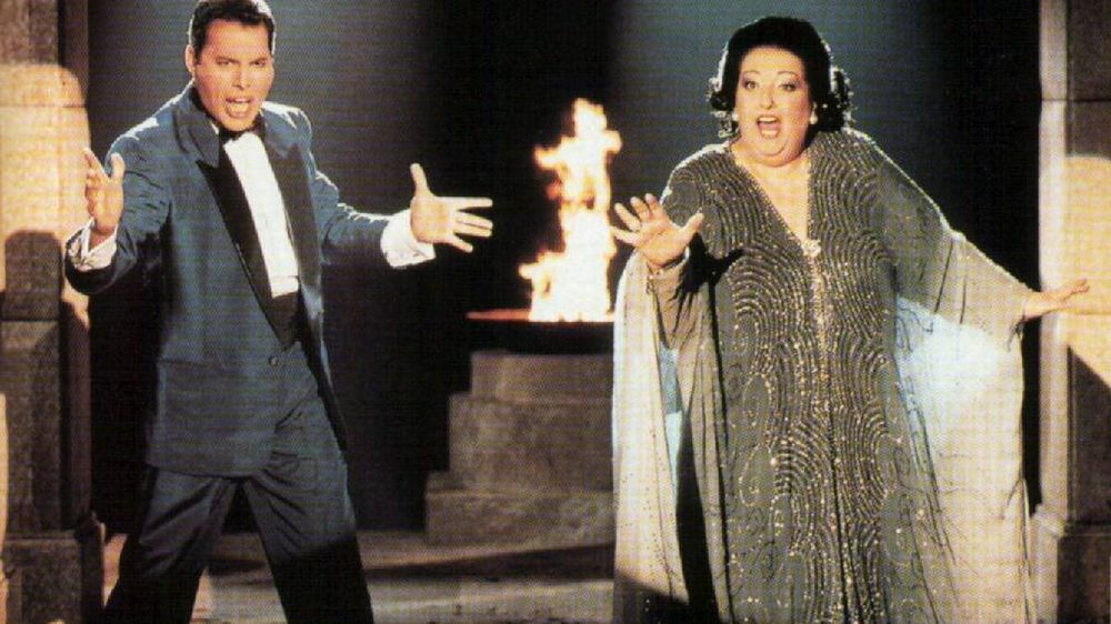 Freddy Mercuri y Montserrat Caballé.&nbsp;
