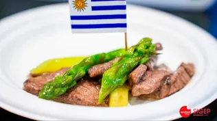 Degustación de carnes uruguayas en China.