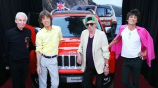 Los Rolling Stones luego de haber firmado el Jeep Renegade