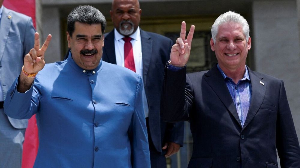Miguel Díaz Canel y Nicolas Maduro AFP