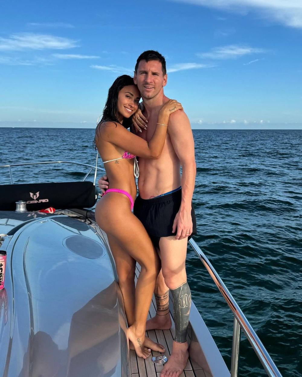 Lionel Messi de vacaciones junto a su familia