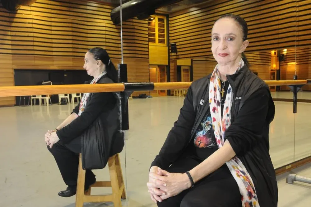 La coreógrafa Marcia Haydée en el Auditorio del Sodre