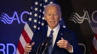 Biden habló durante 30 minutos en una conferencia en Chicago.