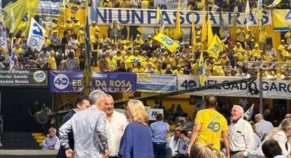 Una de las fotos que subió Sebastián Da Silva sobre el acto en el Palacio Peñarol